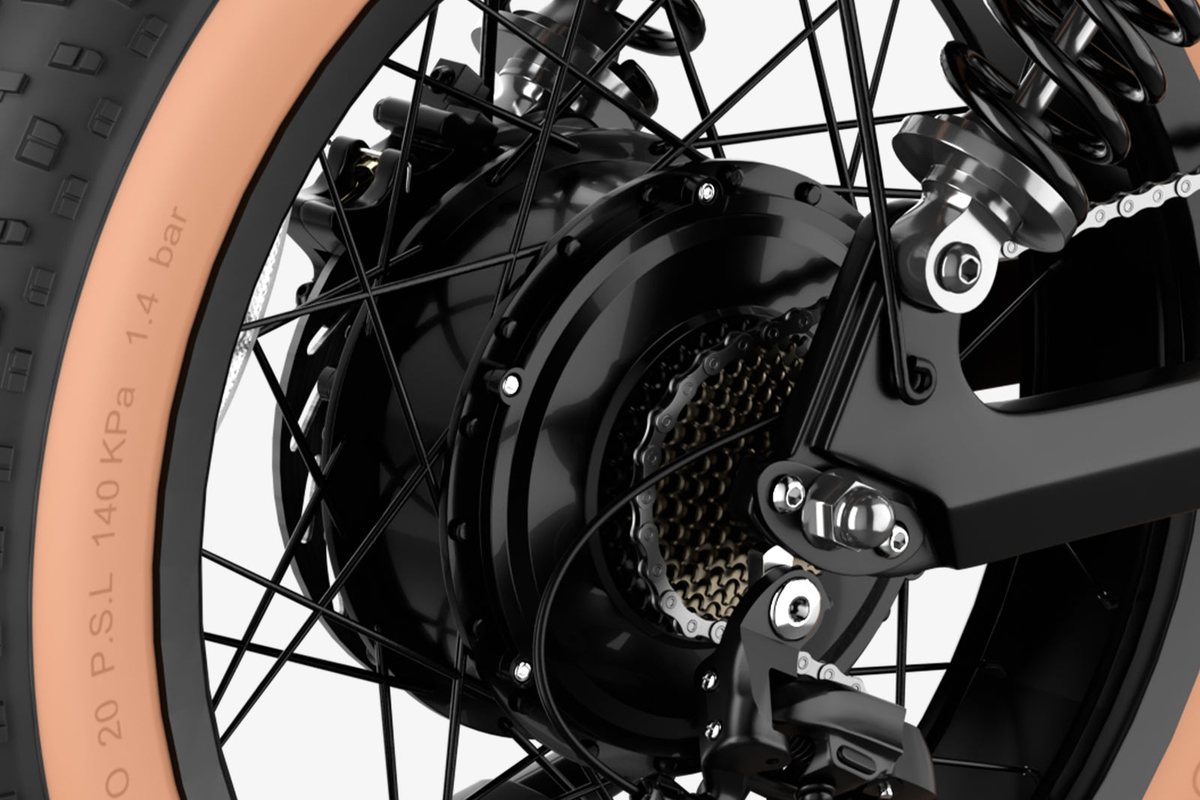 Heckmotor mit 250 W Nennleistung