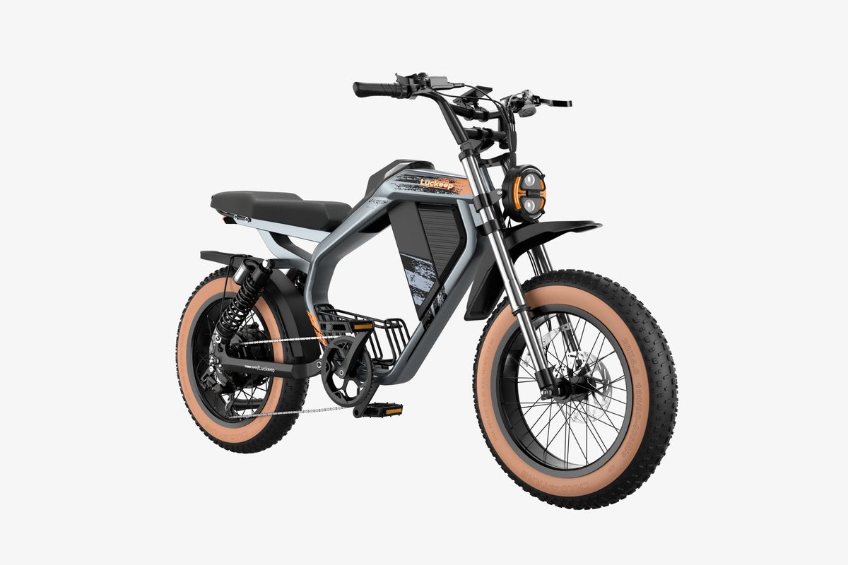 E-Bike X5 Max in Grau, rechtes Profil