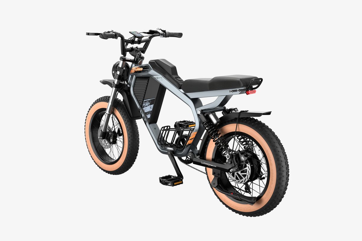 E-Bike X5 Max in Grau, Seitenansicht